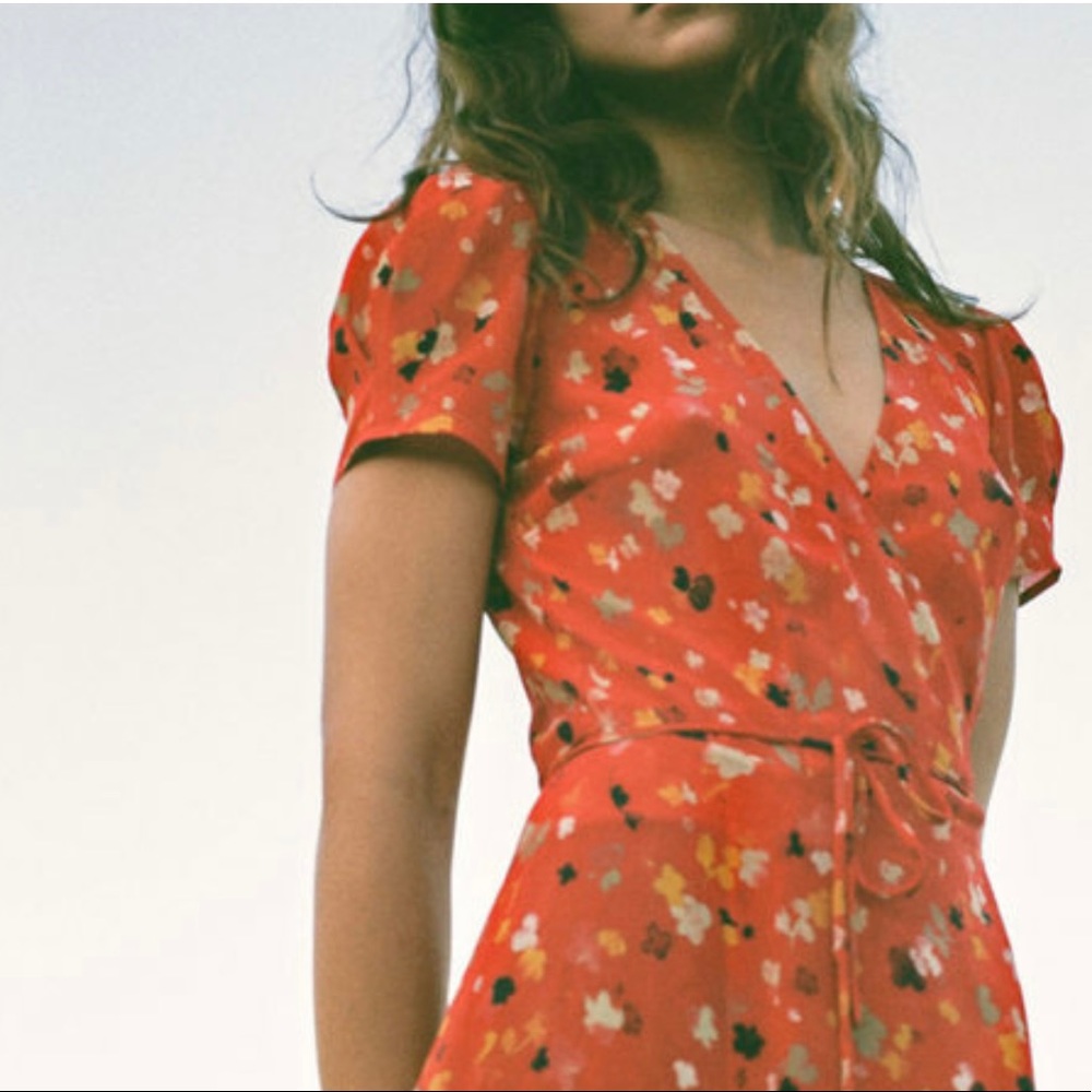 Realisation midi wrap dress